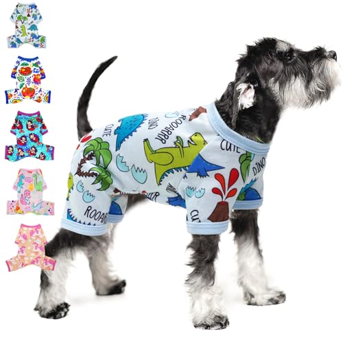 Welpen-Pyjama für kleine Hunde, Frühling und Sommer, Hundekleidung, für Mädchen und Jungen, niedlich, weich, für Welpen, Einteiler, Katze, Haustier, Jammies-Outfit (XX-Large) von Puppishy