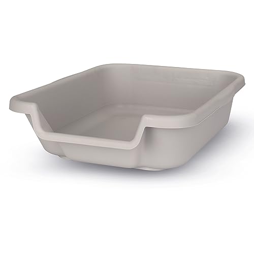 PuppyGoHere Kleine graue Katzentoilette, langlebig und sicher für Haustiere, offener Zugang oben, bequem für Hunde bis zu 2,7 kg PuppyGoHere Kleine graue Katzentoilette, langlebig und sicher für Haustiere, offener Zugang oben, bequem für Hunde bis zu 2,7 kg von PuppyGoHere