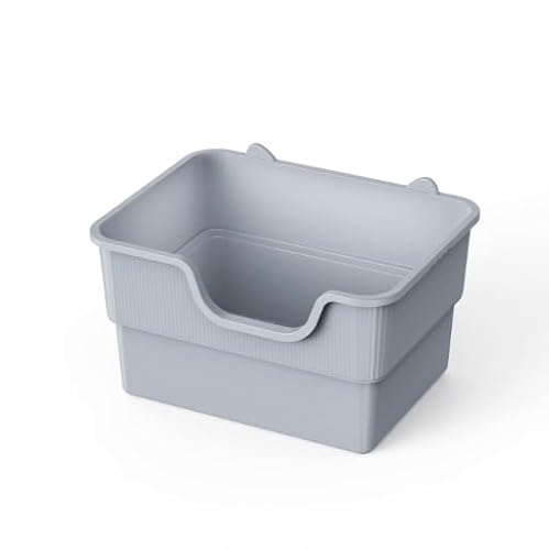 PuraLuce Klappbare Katzentoilette Cura Lite mit hohem Rand - Offene Katzentoilette mit XXL, für große Katzen bis 10kg, leicht zu reinigen, geruchsreduzierend & multifunktional - Grigio PuraLuce Klappbare Katzentoilette Cura Lite mit hohem Rand - Offene Katzentoilette mit XXL, für große Katzen bis 10kg, leicht zu reinigen, geruchsreduzierend & multifunktional - Grigio von PuraLuce