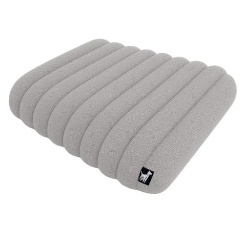 Purdawg Hundebett, Hundekissen, orthopädisch, abnehmbarer und waschbarer Bezug, rutschfest und besonders gemütlich (Grau, XL (105 x 76 x 12 cm)) von Purdawg
