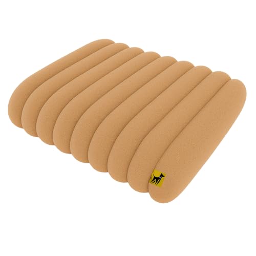 Purdawg Hundebett, Hundekissen, orthopädisch, abnehmbarer und waschbarer Bezug, rutschfest und besonders gemütlich (kamel, XL (105 x 76 x 12 cm)) von Purdawg