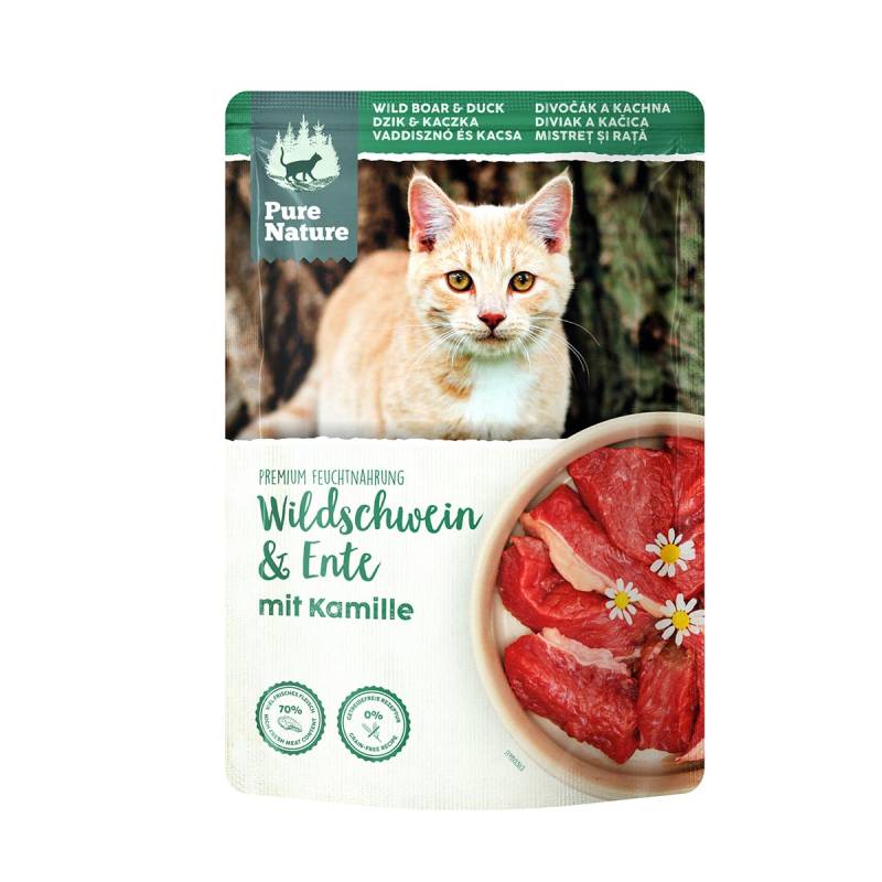 Pure Nature ADULT Wildschwein & Ente mit Kamille 12x85g von Pure Nature