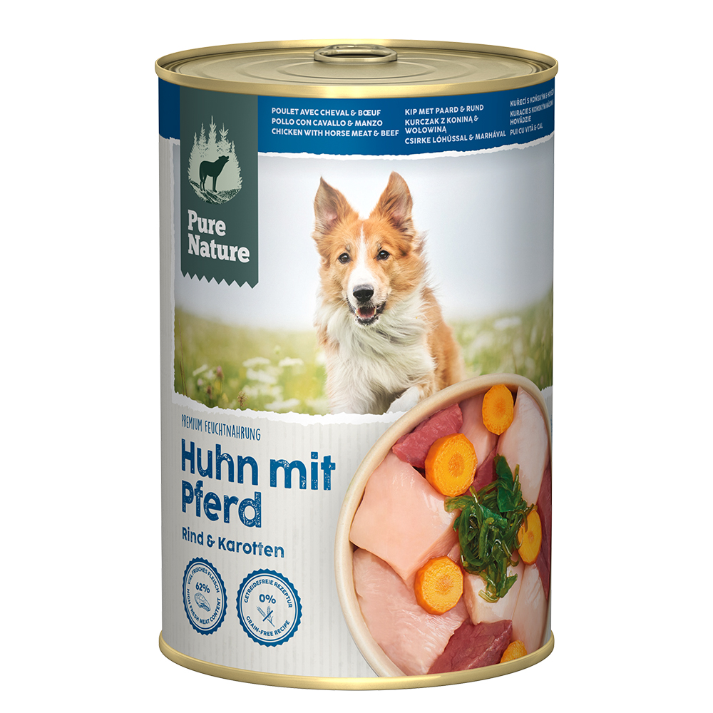 Pure Nature Adult 6 x 400 g - Huhn mit Pferd Pure Nature Adult 6 x 400 g - Huhn mit Pferd von Pure Nature