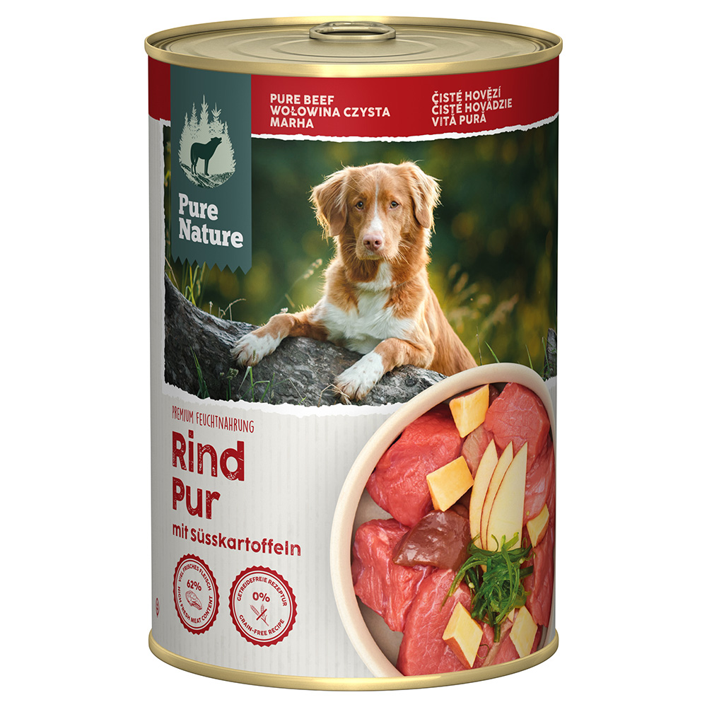 Pure Nature Adult 6 x 400 g - Rind Pur von Pure Nature