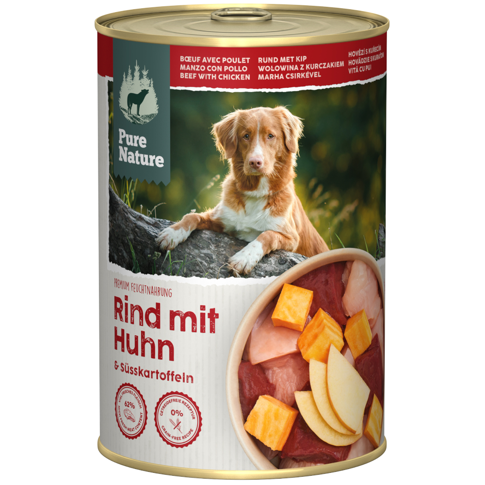 Pure Nature Adult 6 x 400 g - Rind mit Huhn Pure Nature Adult 6 x 400 g - Rind mit Huhn von Pure Nature