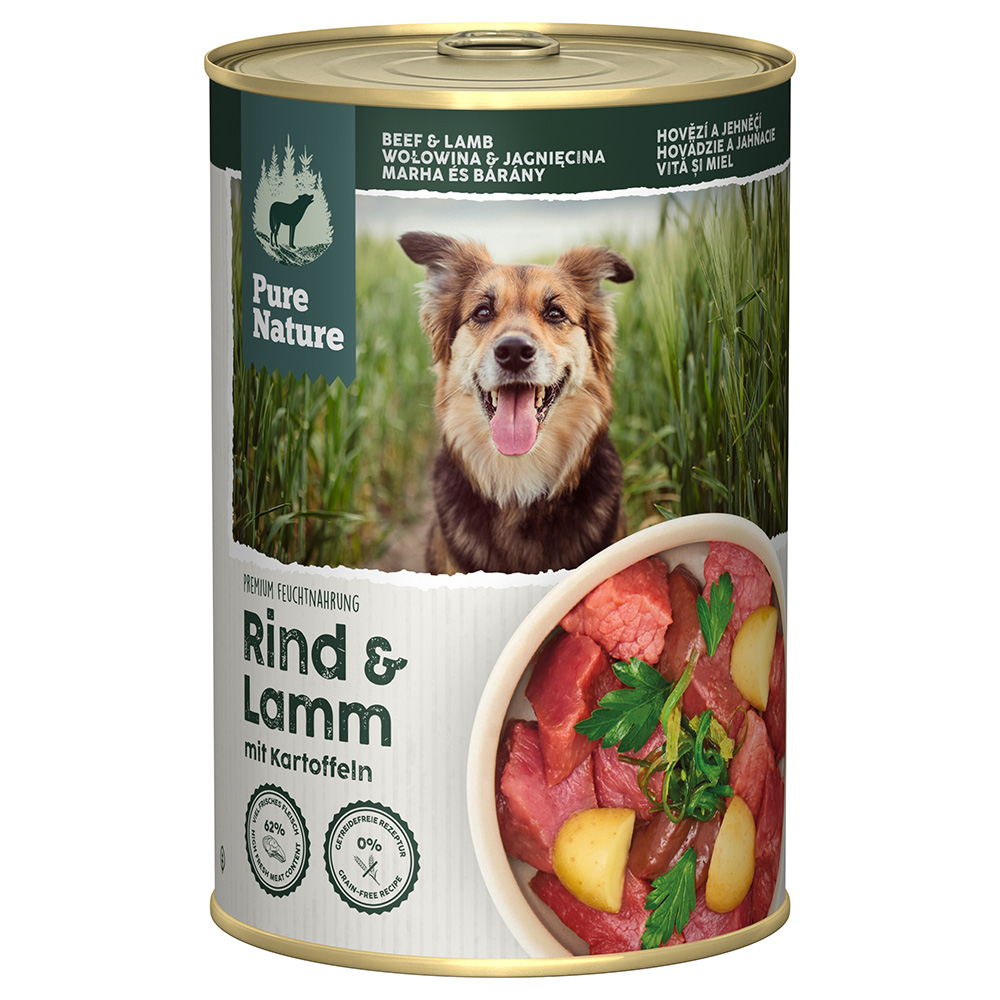 Pure Nature Adult 6 x 400 g - Rind & Lamm Pure Nature Adult 6 x 400 g - Rind & Lamm von Pure Nature