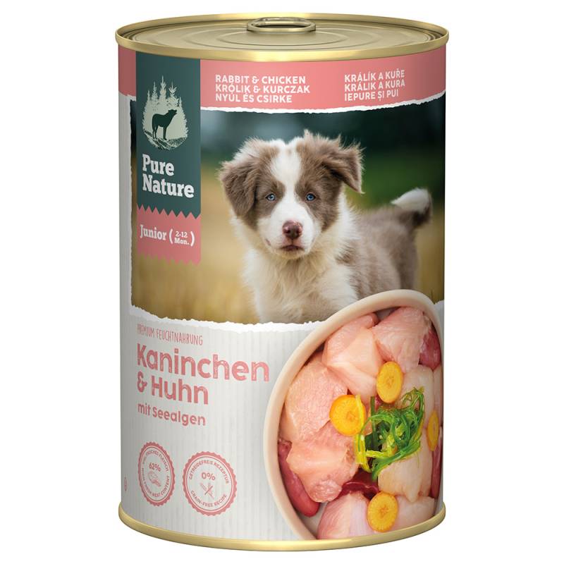 Pure Nature Junior Kaninchen & Huhn - 6 x 400 g von Pure Nature