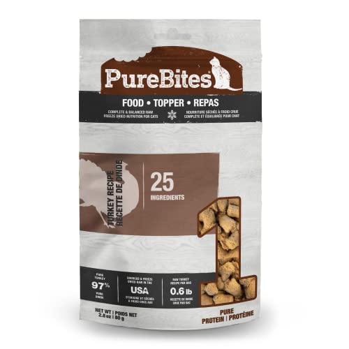 PureBites Cat Food • Topper 80g | Turkey Recipe | Made in USA von PureBites