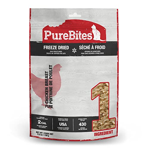 PureBites Gefriergetrocknete Hühnerkatzen-Leckerlis, 1 Zutat, hergestellt in den USA, 155 g PureBites Gefriergetrocknete Hühnerkatzen-Leckerlis, 1 Zutat, hergestellt in den USA, 155 g von PureBites