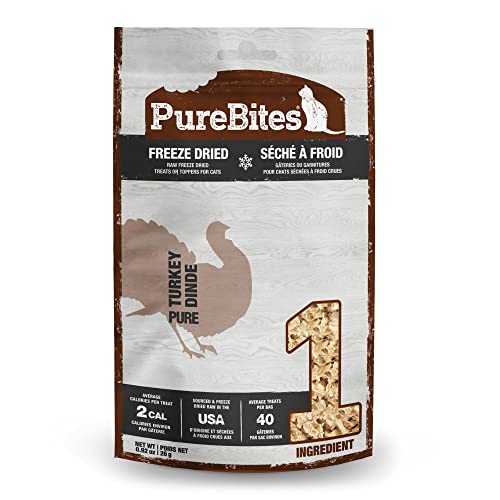 PureBites gefriergetrocknete Leckereien für Katzen, Sorte: Truthahn von PureBites