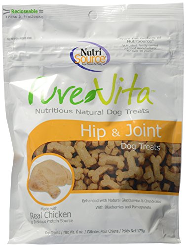 Pure Vita Hip and Joint Chicken 6 ounce Nutritious Natural Dog Treat von NutriSource