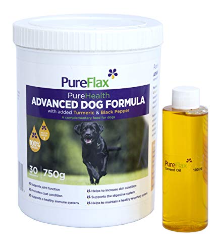Pureflax Fortschrittliche Hundeformel mit zusätzlichem Kurkuma. von Pureflax