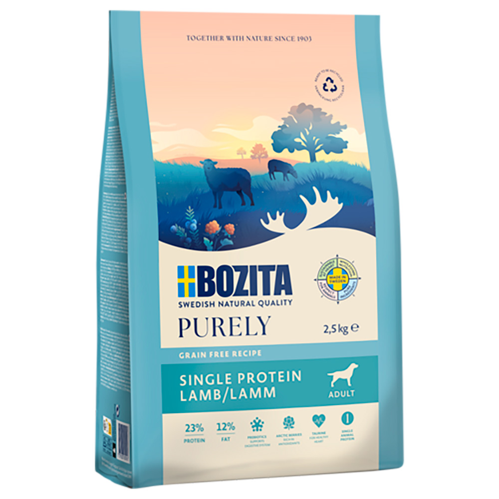 2,5 kg Bozita Dog Purely Adult Grain Free zum Sonderpreis! - Lamm von Purely