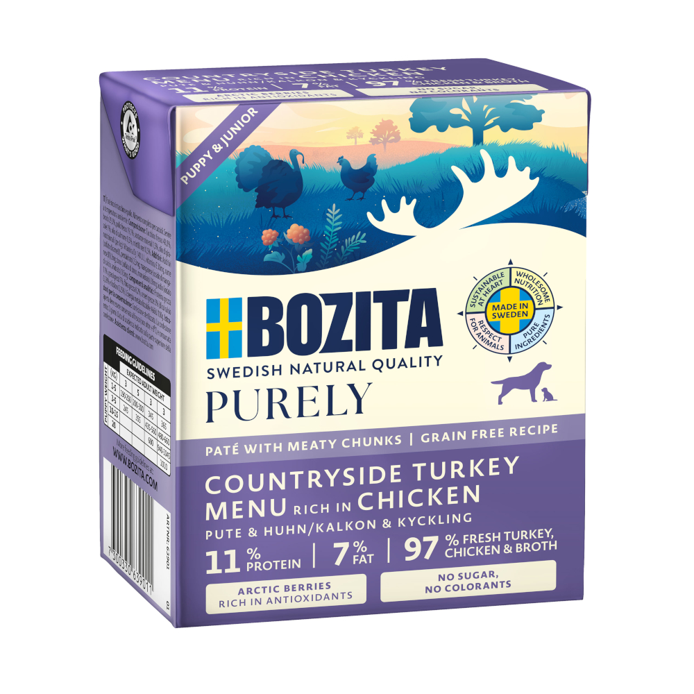 5 + 1 gratis! 6 x 370 g Bozita Purely Paté - Puppy & Junior mit Pute 5 + 1 gratis! 6 x 370 g Bozita Purely Paté - Puppy & Junior mit Pute von Purely