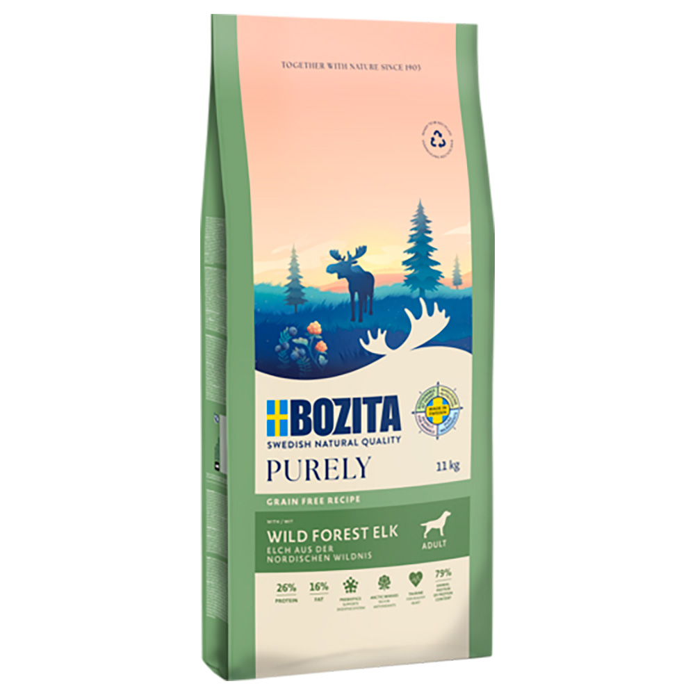 7,5 kg / 11 kg Bozita Dog Purely Grain Free zum Sonderpreis! - 11 kg Adult Elch 7,5 kg / 11 kg Bozita Dog Purely Grain Free zum Sonderpreis! - 11 kg Adult Elch von Purely