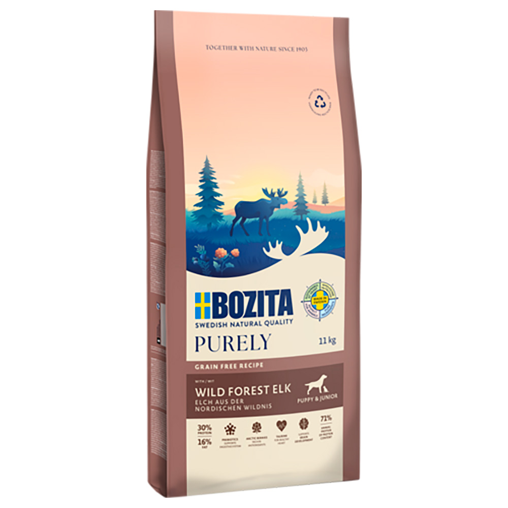 7,5 kg / 11 kg Bozita Dog Purely Grain Free zum Sonderpreis! - 11 kg Elch Puppy & Junior 7,5 kg / 11 kg Bozita Dog Purely Grain Free zum Sonderpreis! - 11 kg Elch Puppy & Junior von Purely