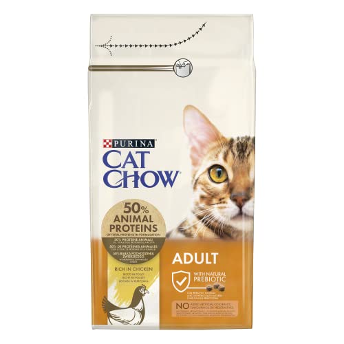 Purina Cat Chow Adultes Katzenfutter mit Huhn, 6 Beutel à 1,5 kg von Purina Cat Chow