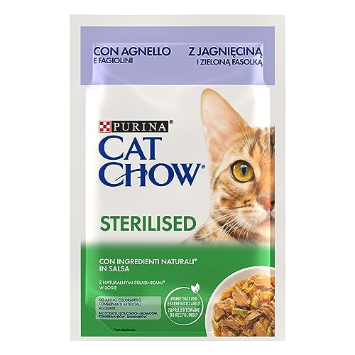 Purina Cat Chow Nassfutter für Erwachsene, sterilisiert, mit Lamm, 85 g Purina Cat Chow Nassfutter für Erwachsene, sterilisiert, mit Lamm, 85 g von Purina Cat Chow