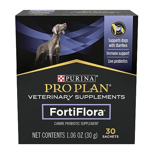 PURINA PRO PLAN FortiFlora Hund | 30 x 1 g | Ergänzungsfuttermittel für ausgewachsene Hunde und Welpen von Purina Pro Plan Veterinary Diets
