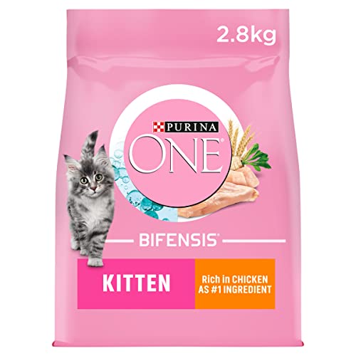 Dry Kitten Food Rich in Chicken 2,8 kg (Packung mit 4), Verpackung May Vary von PURINA ONE