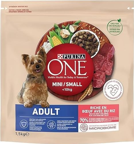 Nestlé Purina Petcare One My Dog Kroketten für kleine Hunde 1–10 kg verschiedene Geschmacksrichtungen , 1 Stück von PURINA ONE