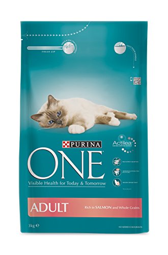 One Adult Katzenfutter reich an Lachs, 1er Pack (1 x 3 kg) von One