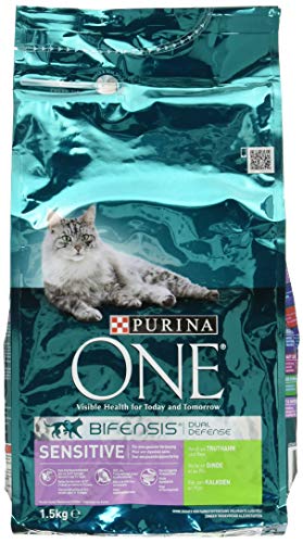 One Sensitive Katzenfutter Truthahn, 1.5 kg von Purina ONE