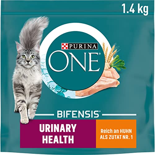 PURINA ONE BIFENSIS Urinary Care Katzenfutter trocken, reich an Huhn, 6er Pack (6 x 1,4kg) von Purina ONE