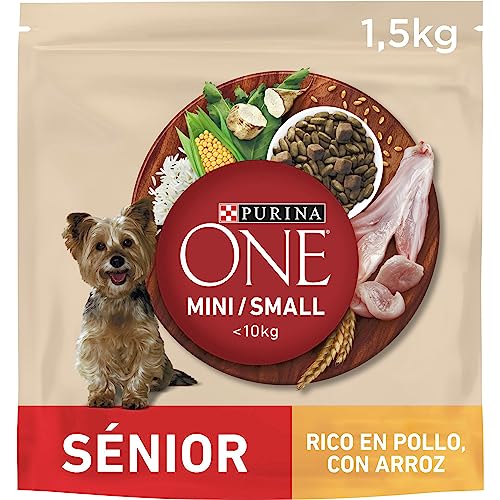 PURINA ONE Mini Hundefutter Senior Huhn und Reis, 6x1,5 kg von Purina ONE