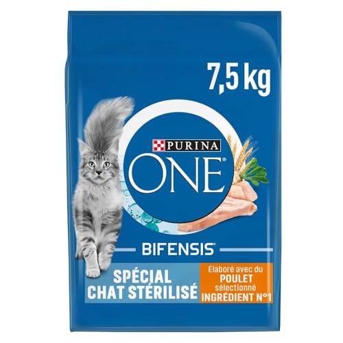 PURINA One - Katzenfutter sterilisiert – mit Huhn – 7,5 kg – Trockenfutter für ausgewachsene Katzen von PURINA ONE