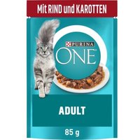 Purina ONE Adult 26x85g mit Rind und Karotten von Purina One
