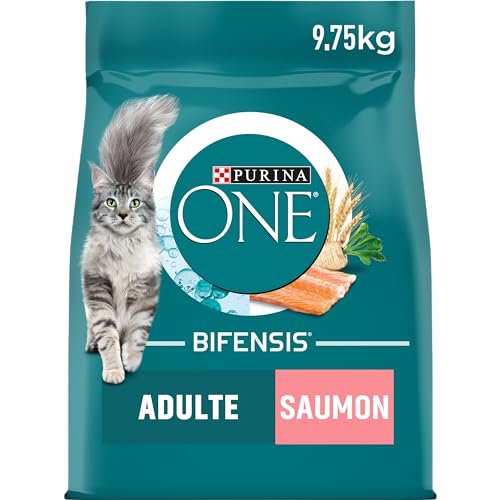 Purina One Bifensis Kroketten für erwachsene Katzen Lachs und Vollkornprodukte 9,75 kg von Purina ONE
