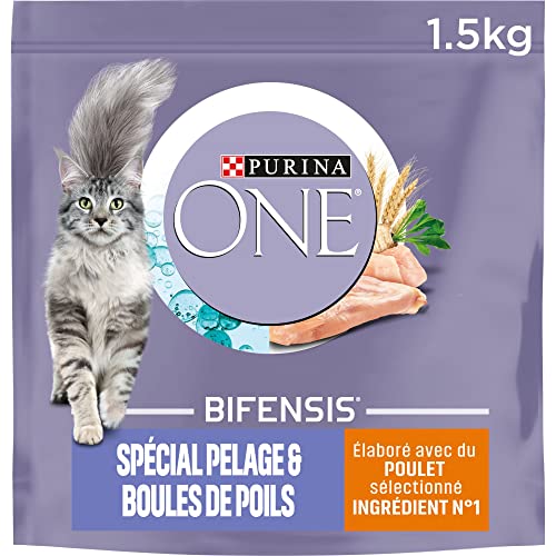 Purina One Kroketten für Katzen, Merkmal des Tieres wählbar, 1,5 kg – 6 Packungen (9 kg) von PURINA ONE