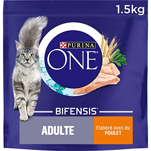 Purina One Kroketten für ausgewachsene Katzen Größe & Geschmack wählbar 1,5 kg – 6er-Packung (9 kg) von Purina One