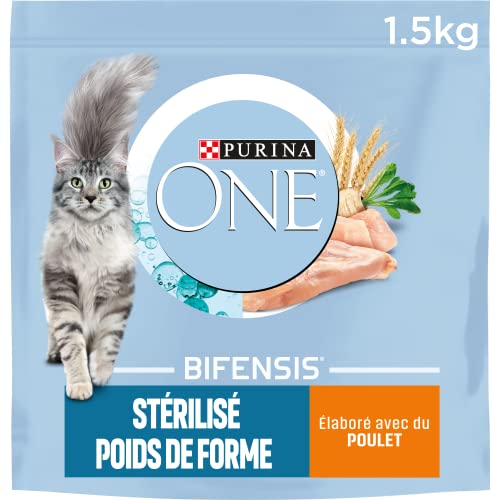 Purina One - Nahrung in Form von Hühnchen und Weizen für sterilisierte Katzen, 1,5 kg von Purina ONE