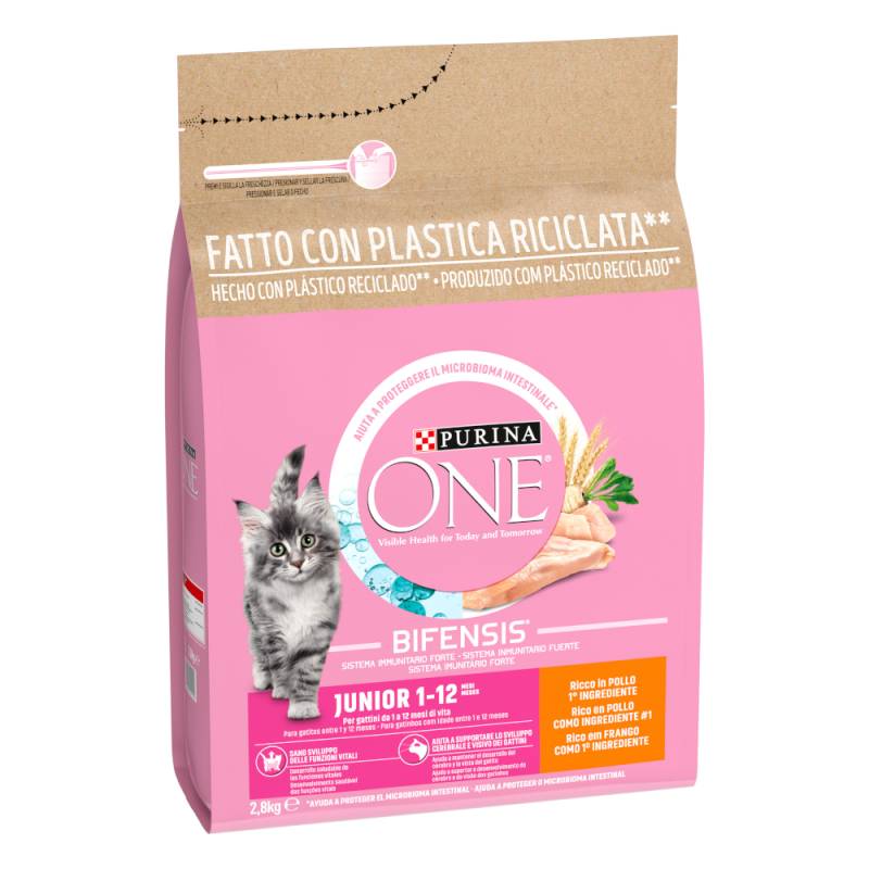 2 x 2,8 kg Purina ONE Junior zum Sonderpreis! - Junior von Purina One