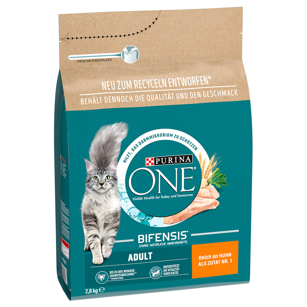 2 x 2,8 kg Purina ONE zum Sonderpeis! - Adult Huhn & Vollkorngetreide von Purina One