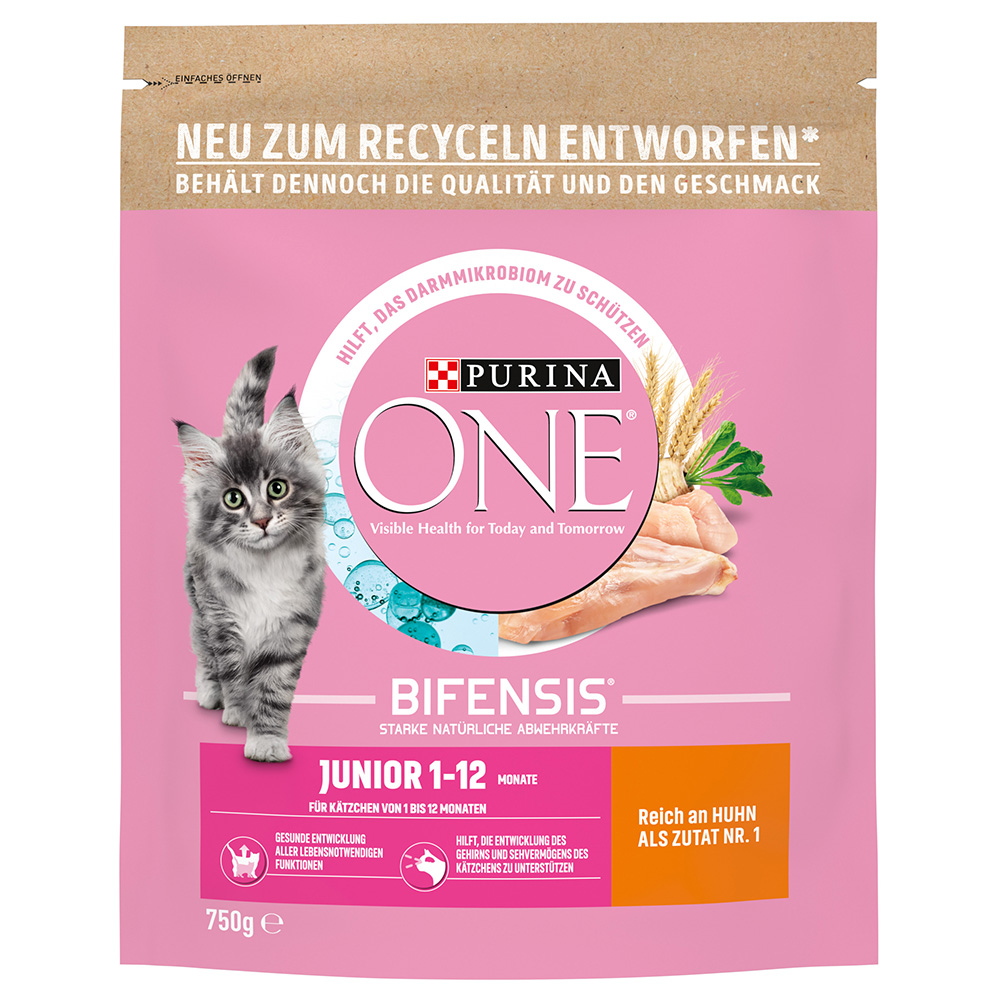 2 x 650 g / 750 g PURINA ONE zum Sonderpreis! - Junior (2 x 750 g) von Purina One