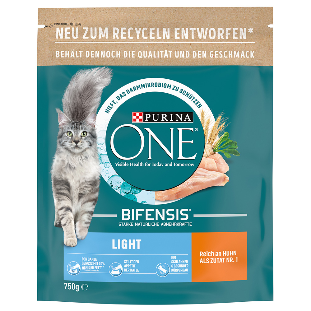 2 x 650 g / 750 g PURINA ONE zum Sonderpreis! - Light (2 x 750 g) von Purina One