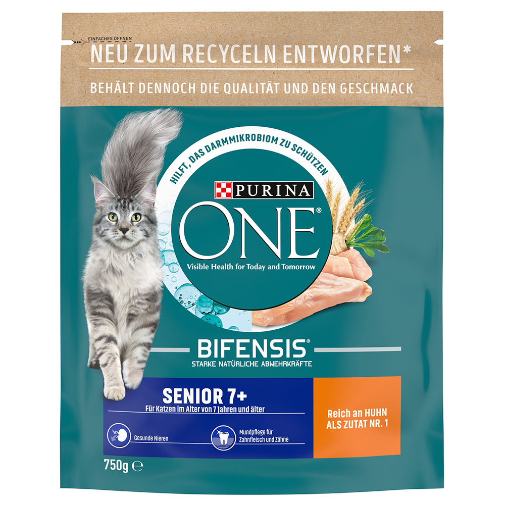 2 x 650 g / 750 g PURINA ONE zum Sonderpreis! - Senior 7+ (2 x 750 g) von Purina One