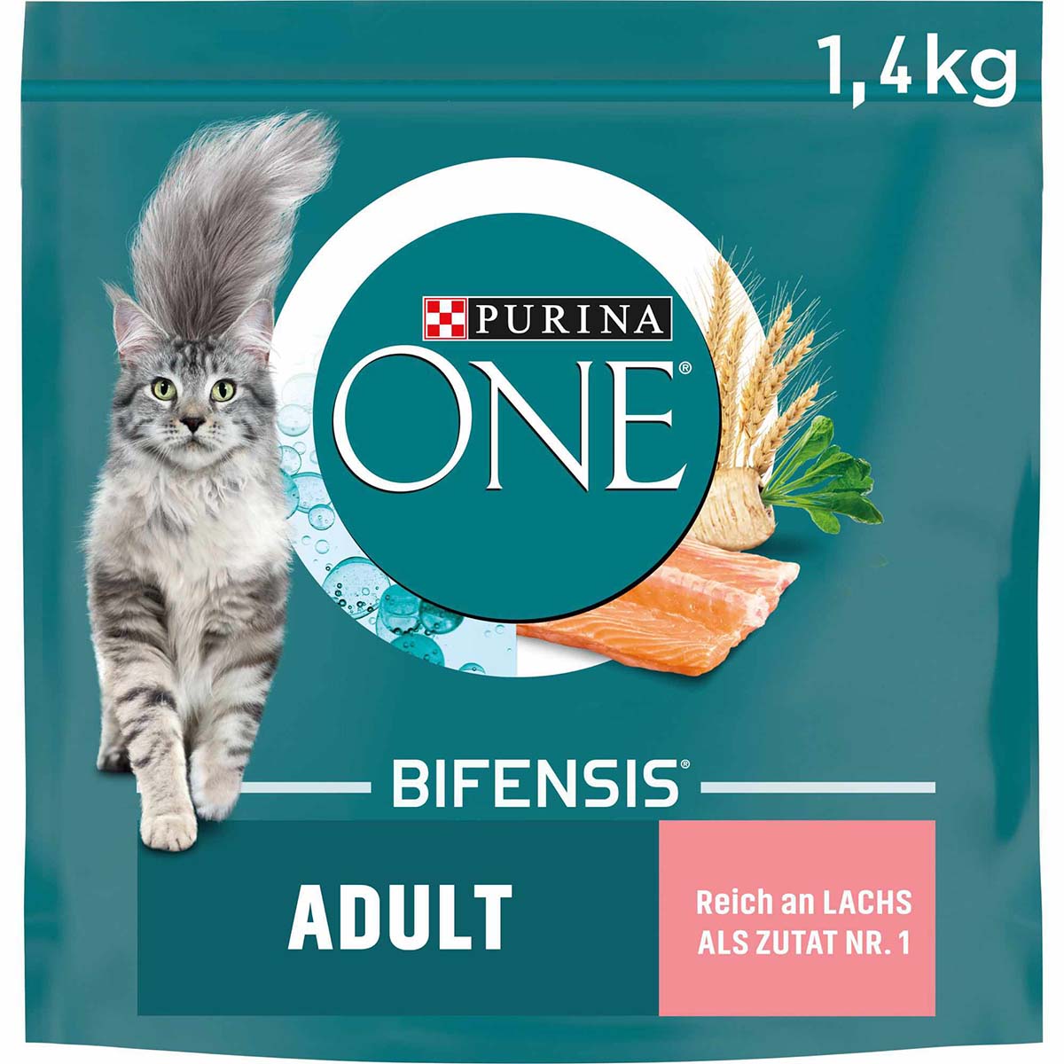 PURINA ONE BIFENSIS Adult Lachs 1,4kg von Purina One