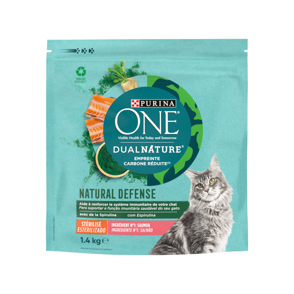 PURINA ONE Dual Nature Sterilized Lachs mit Spirulina - 1,4 kg PURINA ONE Dual Nature Sterilized Lachs mit Spirulina - 1,4 kg von Purina One