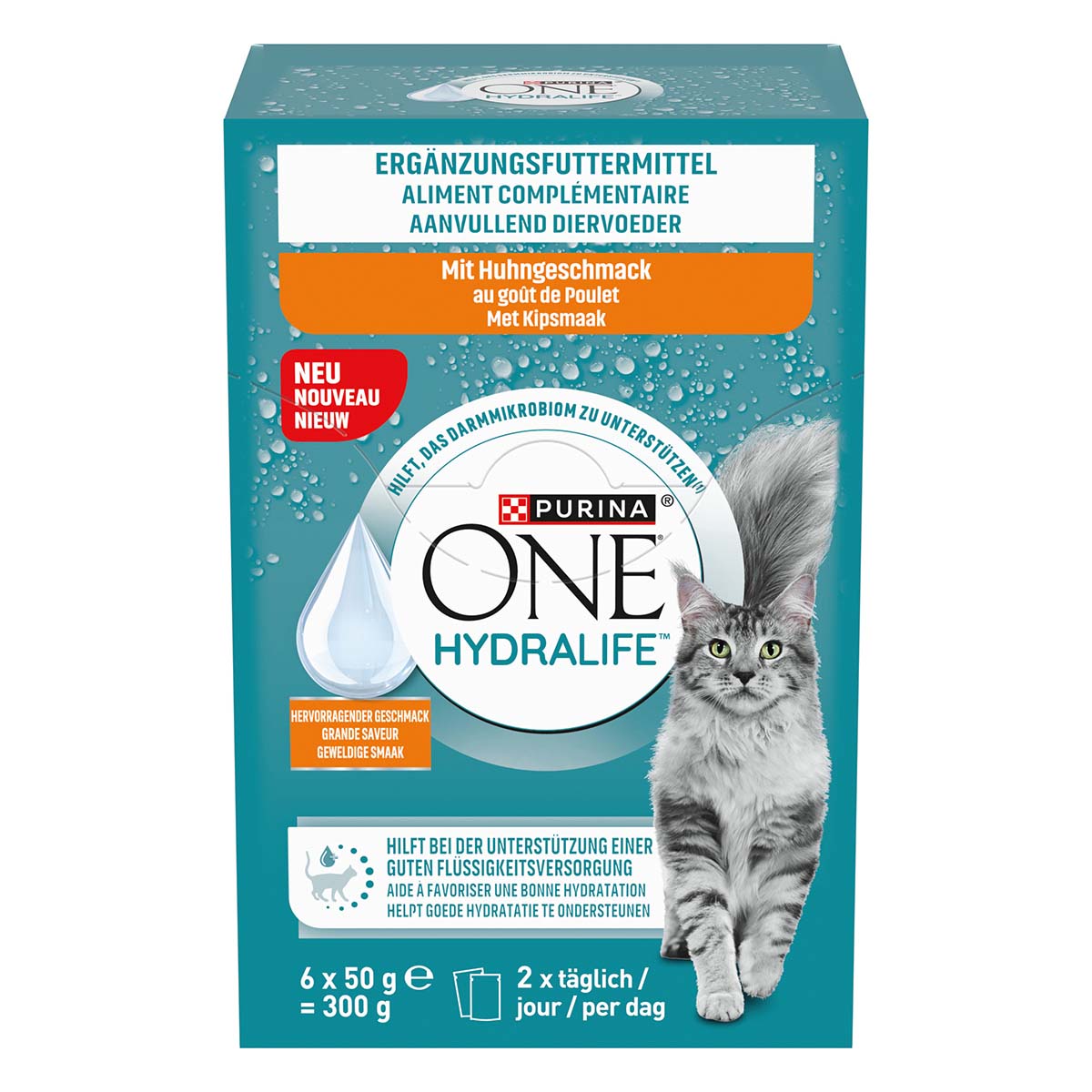 PURINA ONE HYDRALIFE Huhn 6x50 g von Purina One