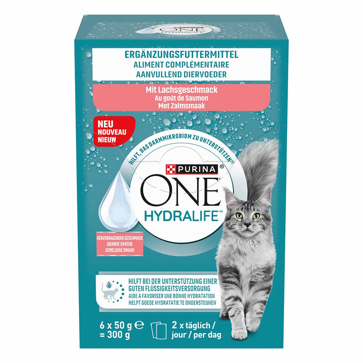 PURINA ONE HYDRALIFE Lachs 6x50 g von Purina One