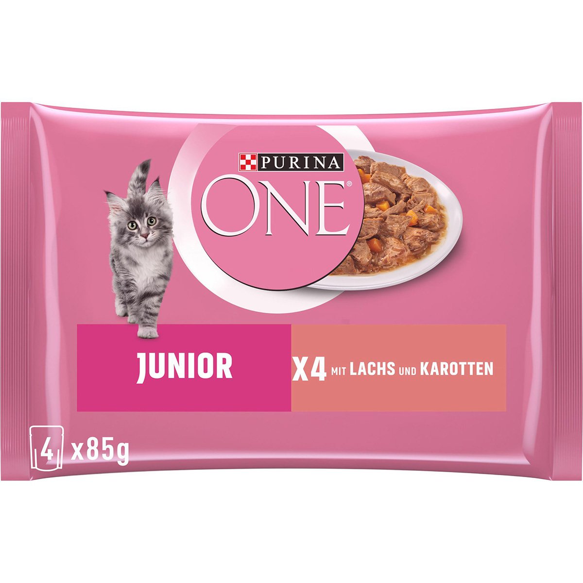 PURINA ONE JUNIOR Kitten in Sauce Lachs 12 x 4x85g PURINA ONE JUNIOR Kitten in Sauce Lachs 12 x 4x85g von Purina One
