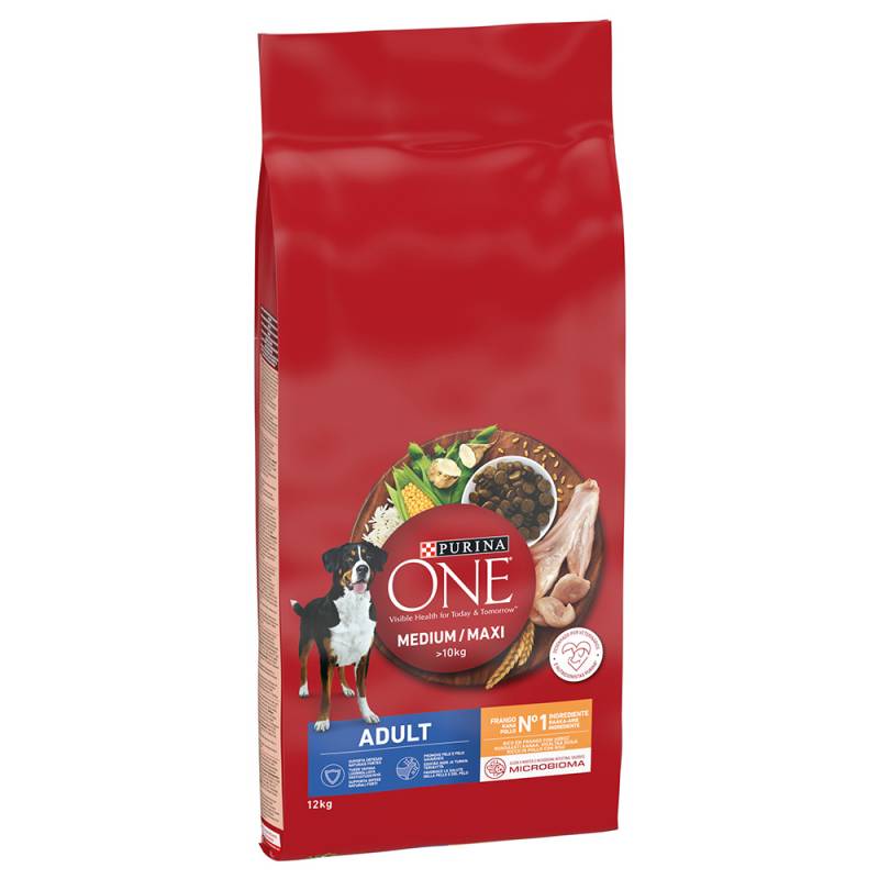 PURINA ONE Medium/Maxi Adult Huhn - 12 kg von Purina One