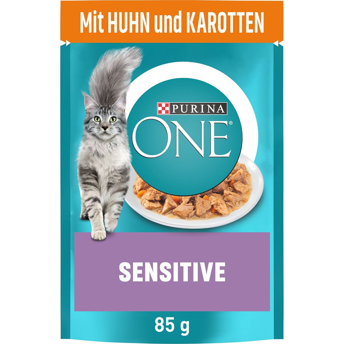 PURINA ONE SENSITIVE in Sauce Huhn 26x85g von Purina One