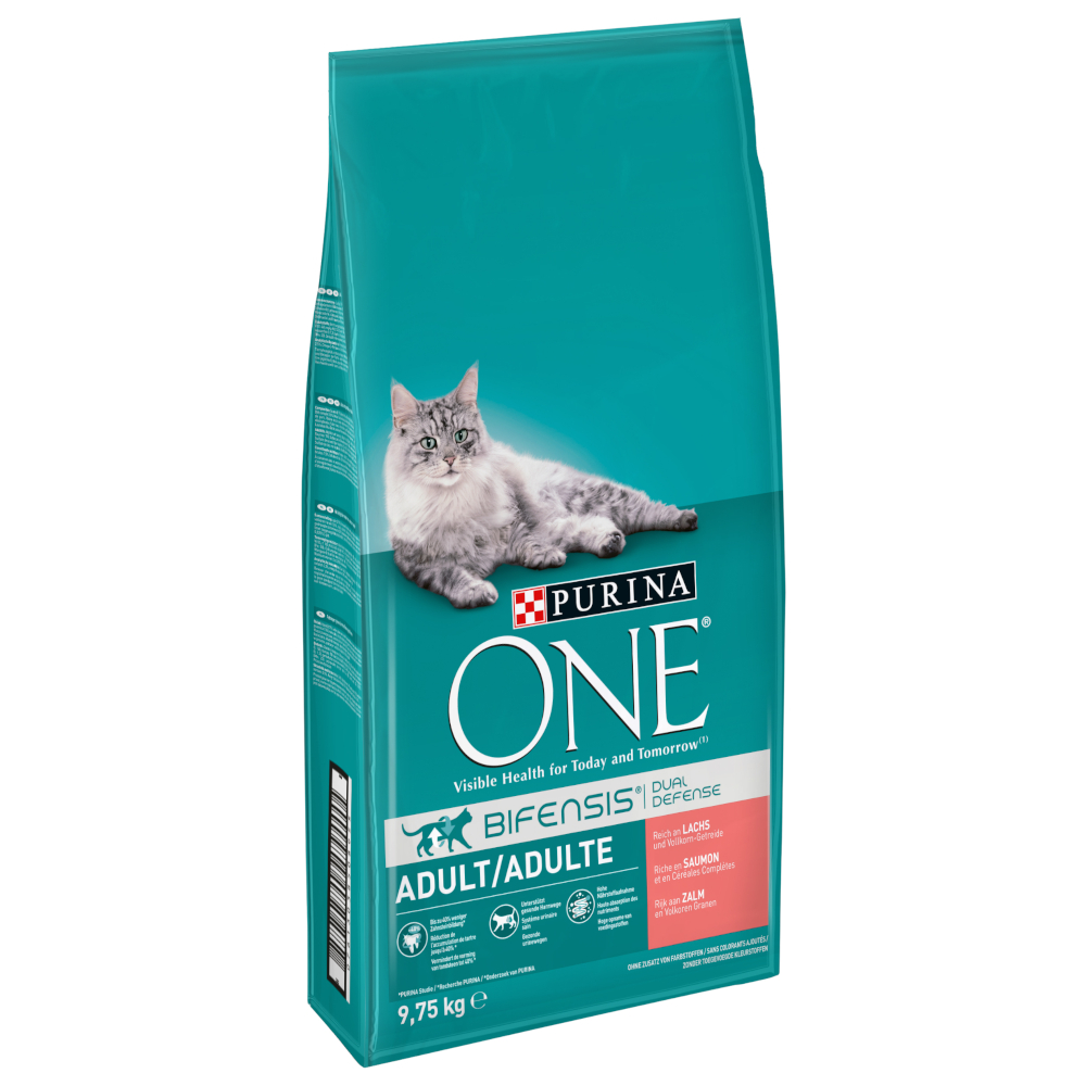 PURINA ONE Adult mit Lachs & Vollkorngetreide - 9,75 kg von Purina One