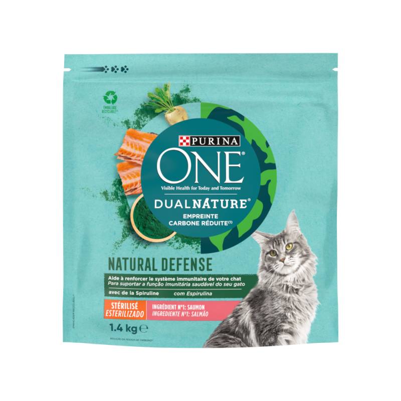 PURINA ONE Dual Nature Sterilized Lachs mit Spirulina - 1,4 kg von Purina One