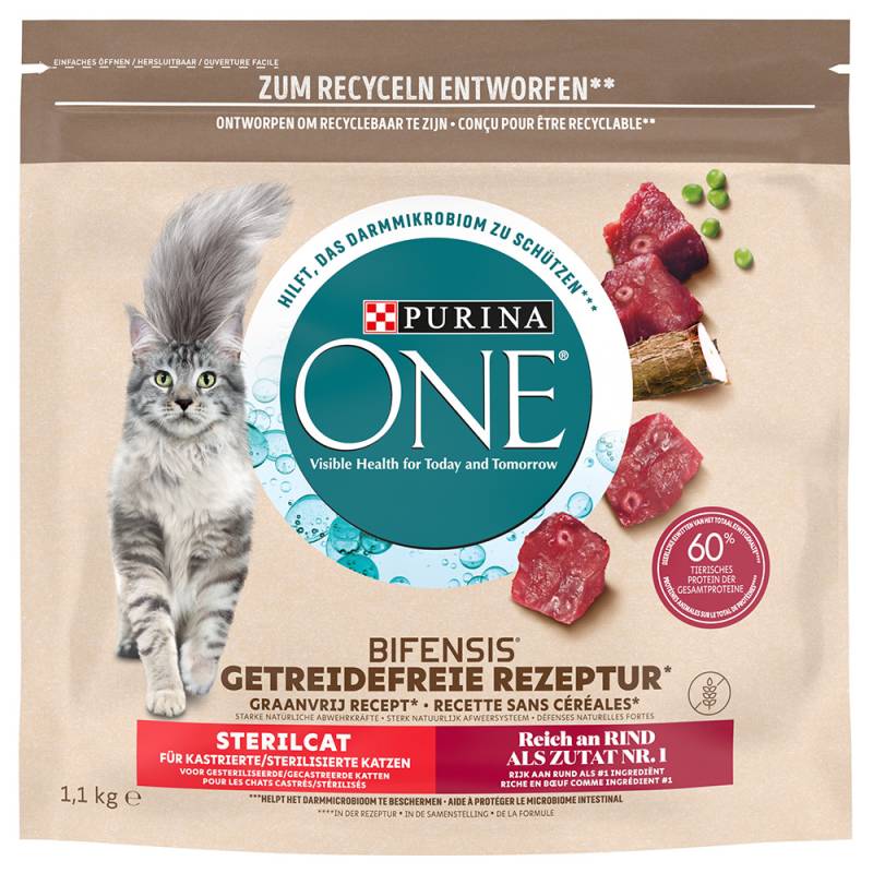 PURINA ONE Grain Free Sterilized Rind - 1,1 kg von Purina One